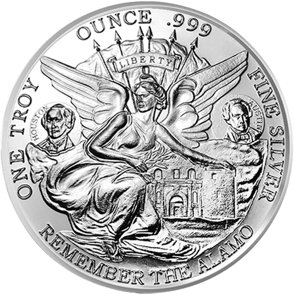 Silver Texas Commemorative Front