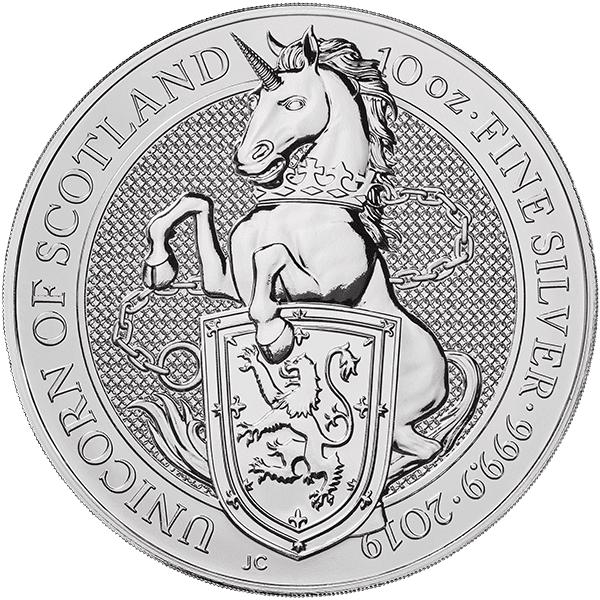 Silver Unicorn of Scotland Front