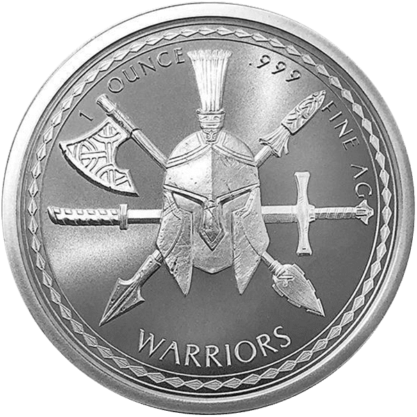 Spartan Warrior Silver Front