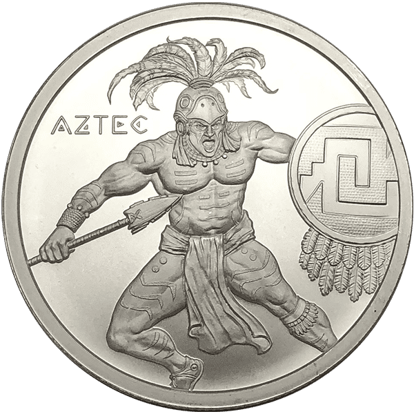 Aztec Warrior Silver Front